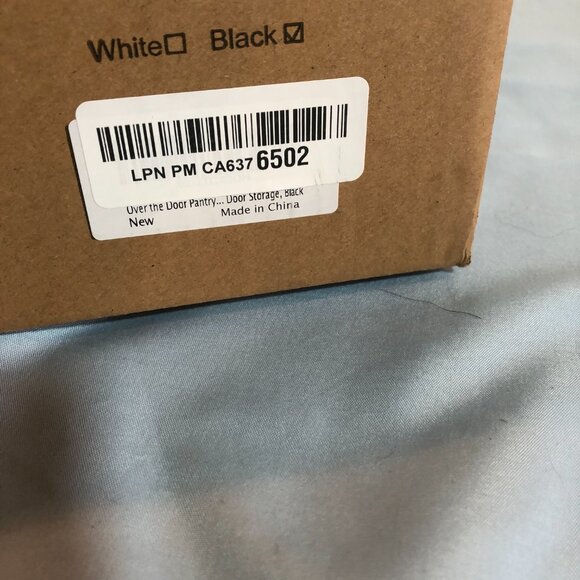 NEW Delamu 6 Tier Over the Door Pantry Organizer Black Iron #MS - Picture 5 of 6